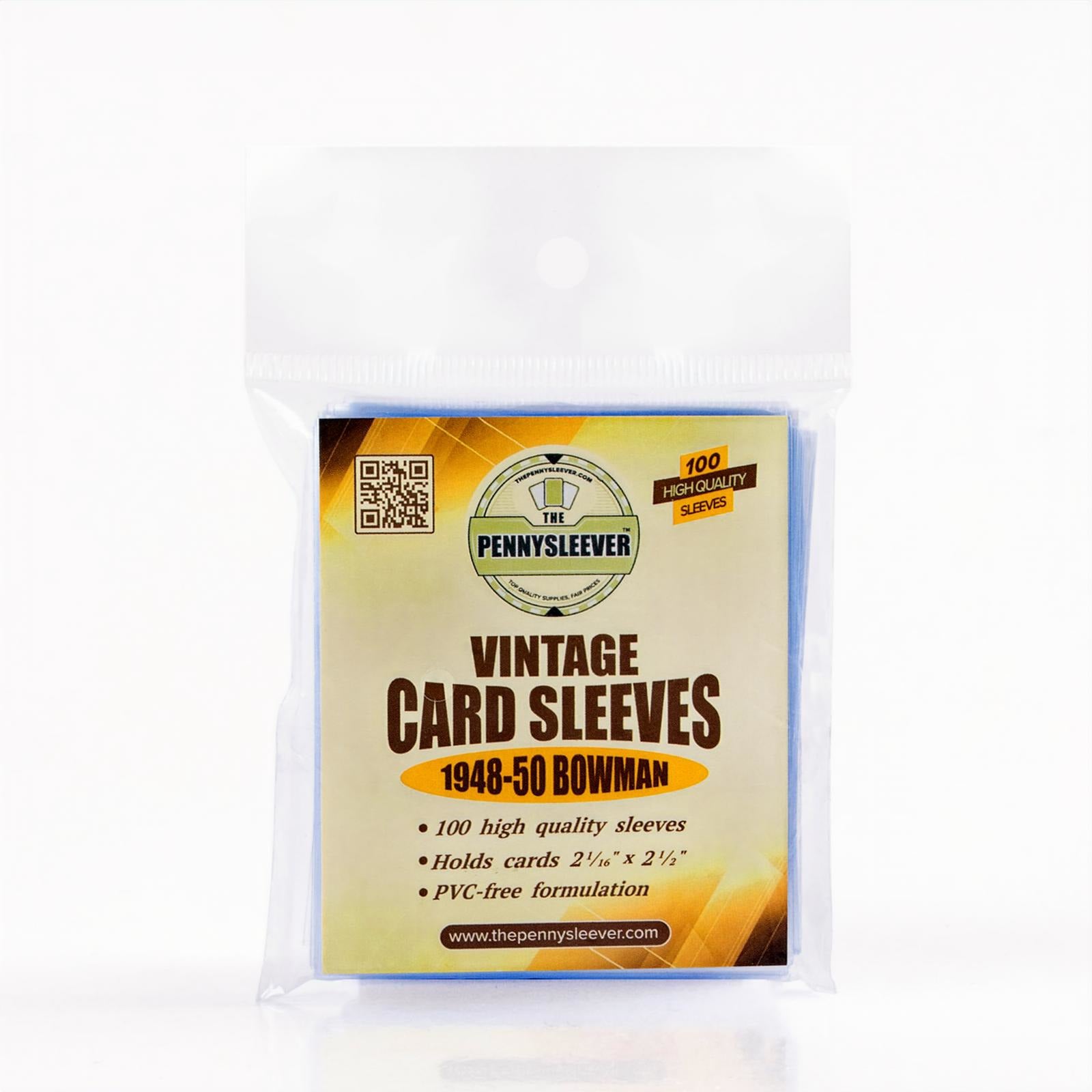 Vintage Card Sleeves 1948-50 Bowman (100 count) Vintage Card Sleeves 1948-50 Bowman (100 count)
