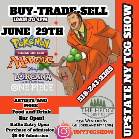 Upstate NY TCG Show, Guilderland NY, June 29
