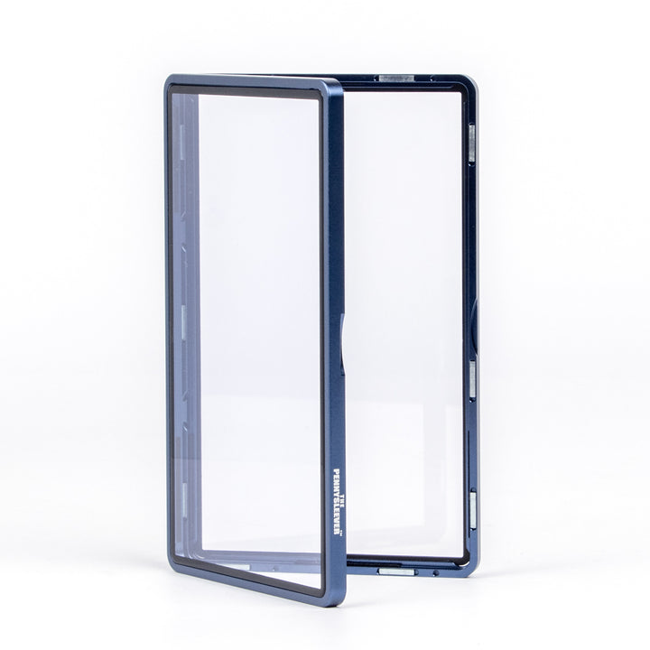 aluminum bumper for graded cards on a white background