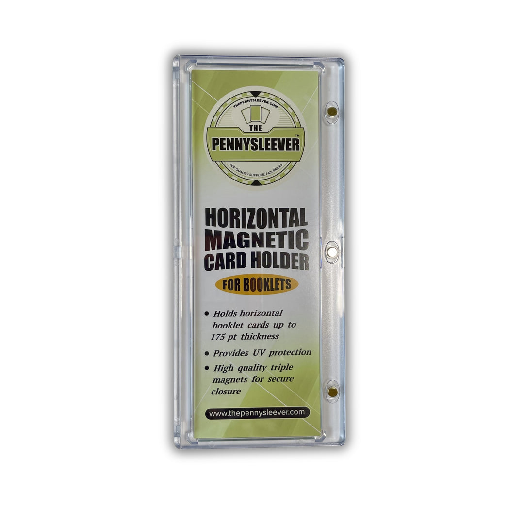The Pennysleever horizontal magnetic card holder, triple magnets for booklets.