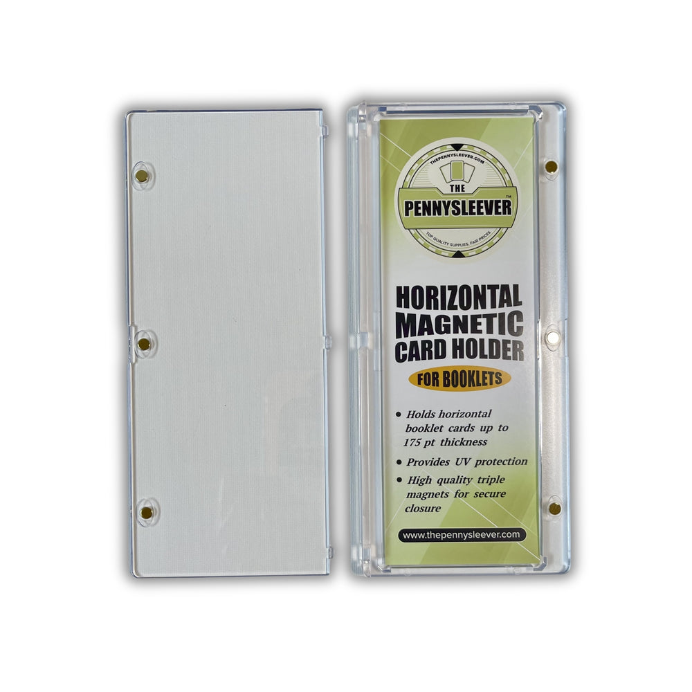 The Pennysleever horizontal magnetic card holder, triple magnets for booklets.