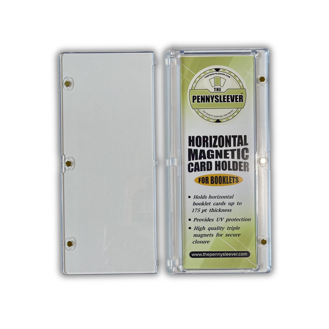 The Pennysleever horizontal magnetic card holder, triple magnets for booklets.