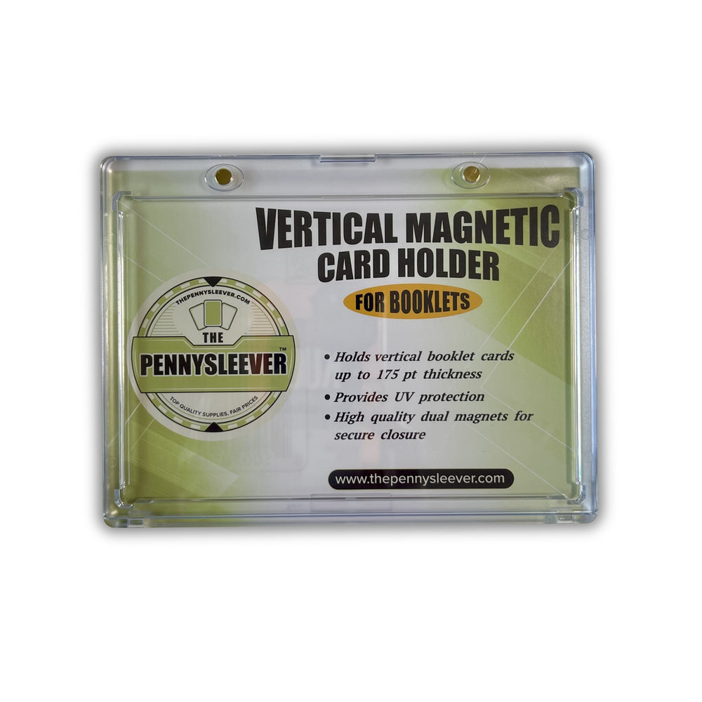 The Pennysleever Vertical magnetic card holder dual magnets for booklets