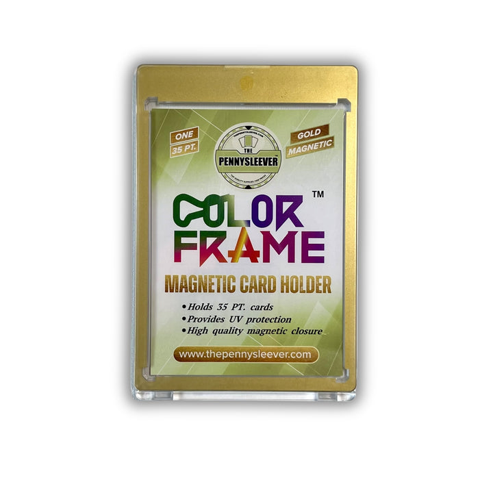 The Pennysleever Color Frame Gold 35 pt Magnetic card holder