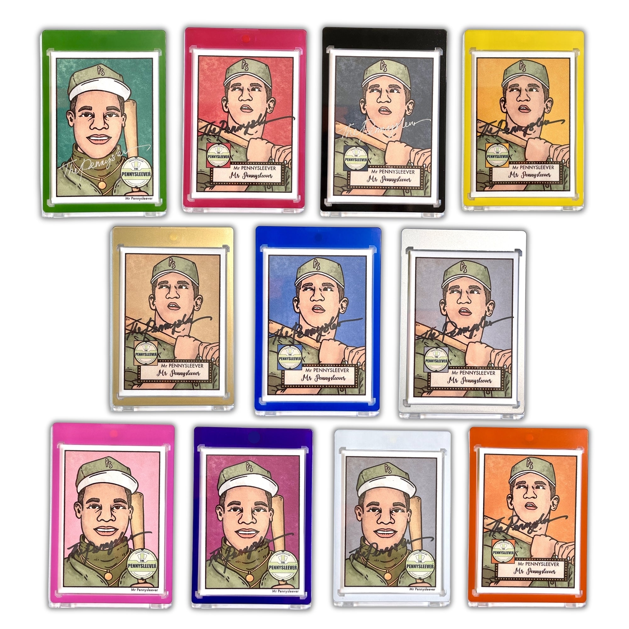 Colored Border Magnetic Card Holders | 35 pt Color Frame – The