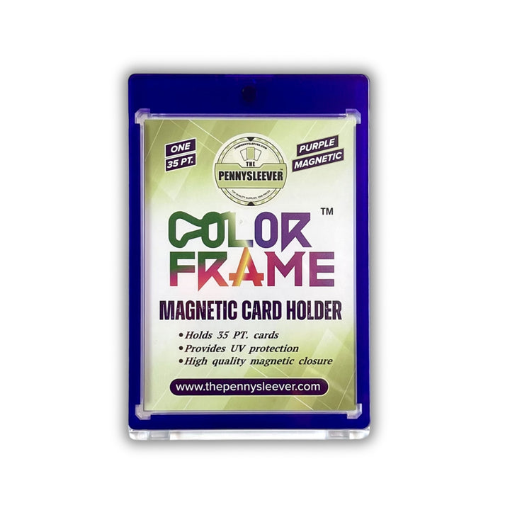 The Pennysleever Color Frame Purple 35 pt Magnetic card holder