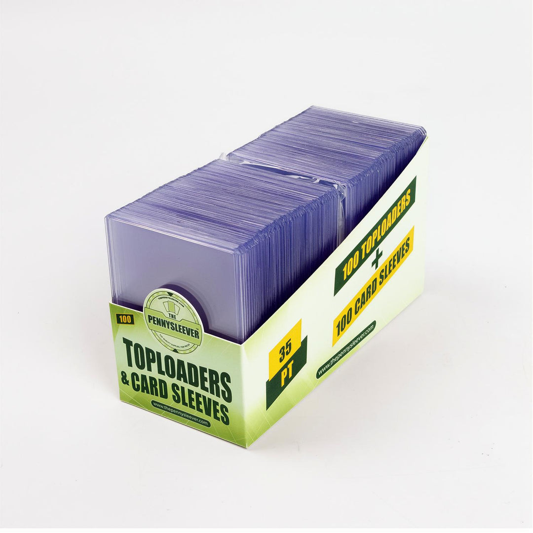 toploader vs card sleeve Pack of (25) Pro-tec Top Loaders for Sports/trading - 3x4 3 inch x 4 inch sized card protectors hold standard size trading cards and sports cards up to 35pt Penny Sleeves vs Top Loaders