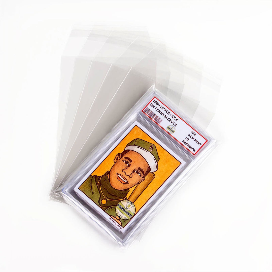 Resealable Graded Card Sleeves (100 count) 1 unit (100 sleeves) Resealable Graded Card Sleeves (100 count) 1 unit (100 sleeves)