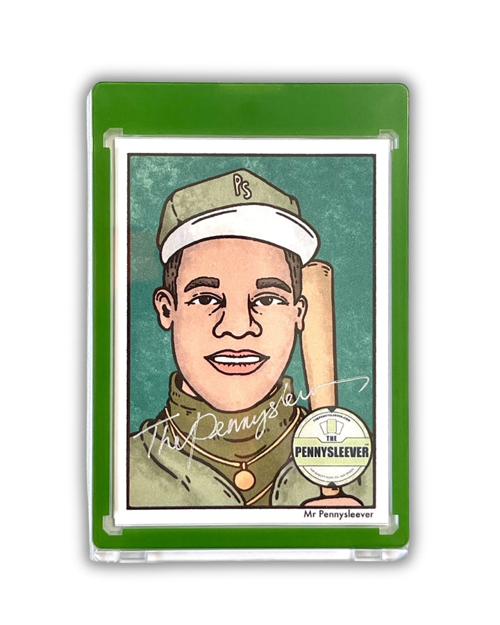 The Pennysleever Color Frame Green 35 pt Magnetic card holder