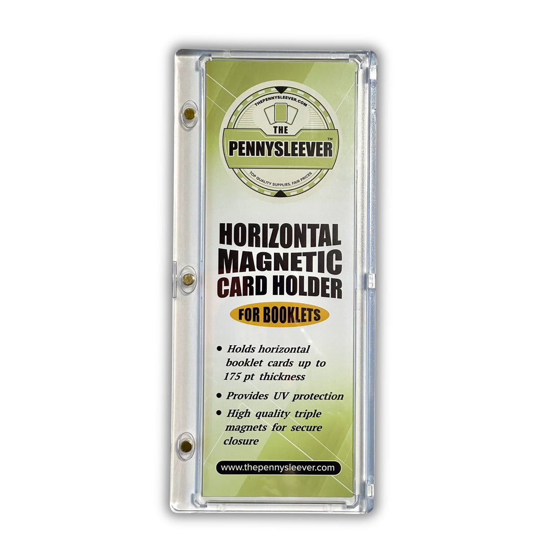 The Pennysleever horizontal magnetic card holder, triple magnets for booklets.