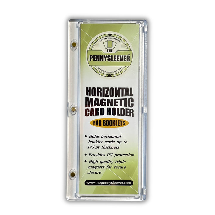 The Pennysleever horizontal magnetic card holder, triple magnets for booklets.