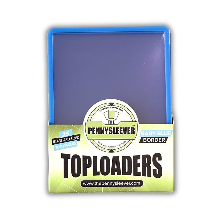Pack of The Pennysleever Light Blue Toploaders