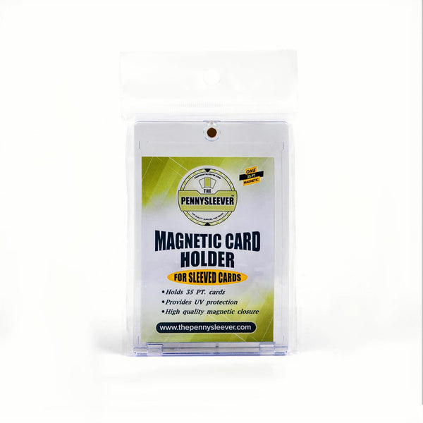 magnetic card sleeves 10PCS 55-180PT Holder Support Card Protectors Hard Plastic Trading Display Case Sports for Yugioh Card Pro Magnetic Card Holders have a recessed area large enough to accommodate a card with a soft sleeve Magnetic Sleeve Shellz Magnetic Card
