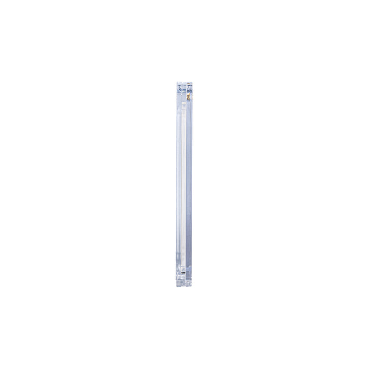 Side view of a 100 point magnetic card holder against a white background.