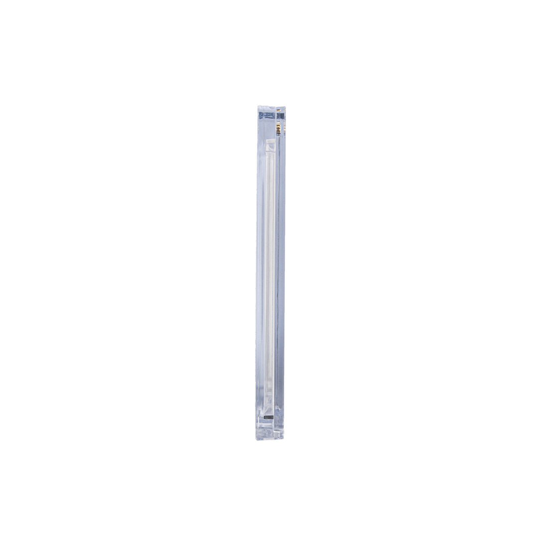 Side view of a 130 point magnetic card holder against a white background.
