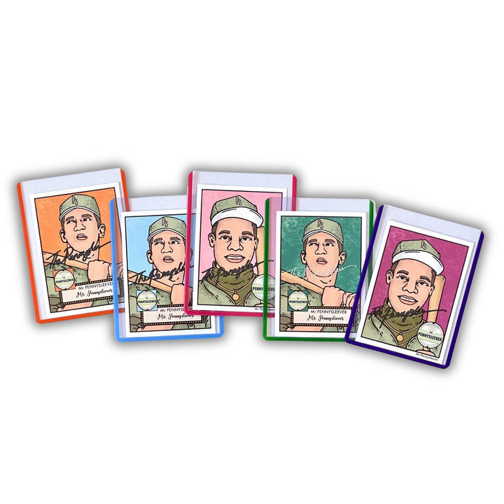 Set of The Pennysleever 35 pt colored toploaders