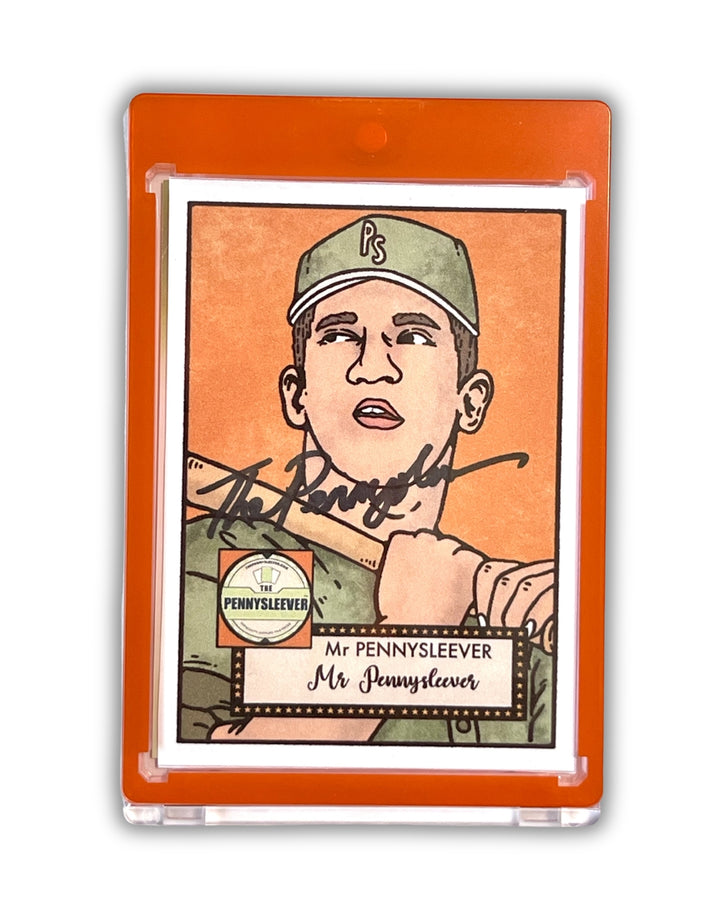 The Pennysleever Color Frame orange 35 pt Magnetic card holder