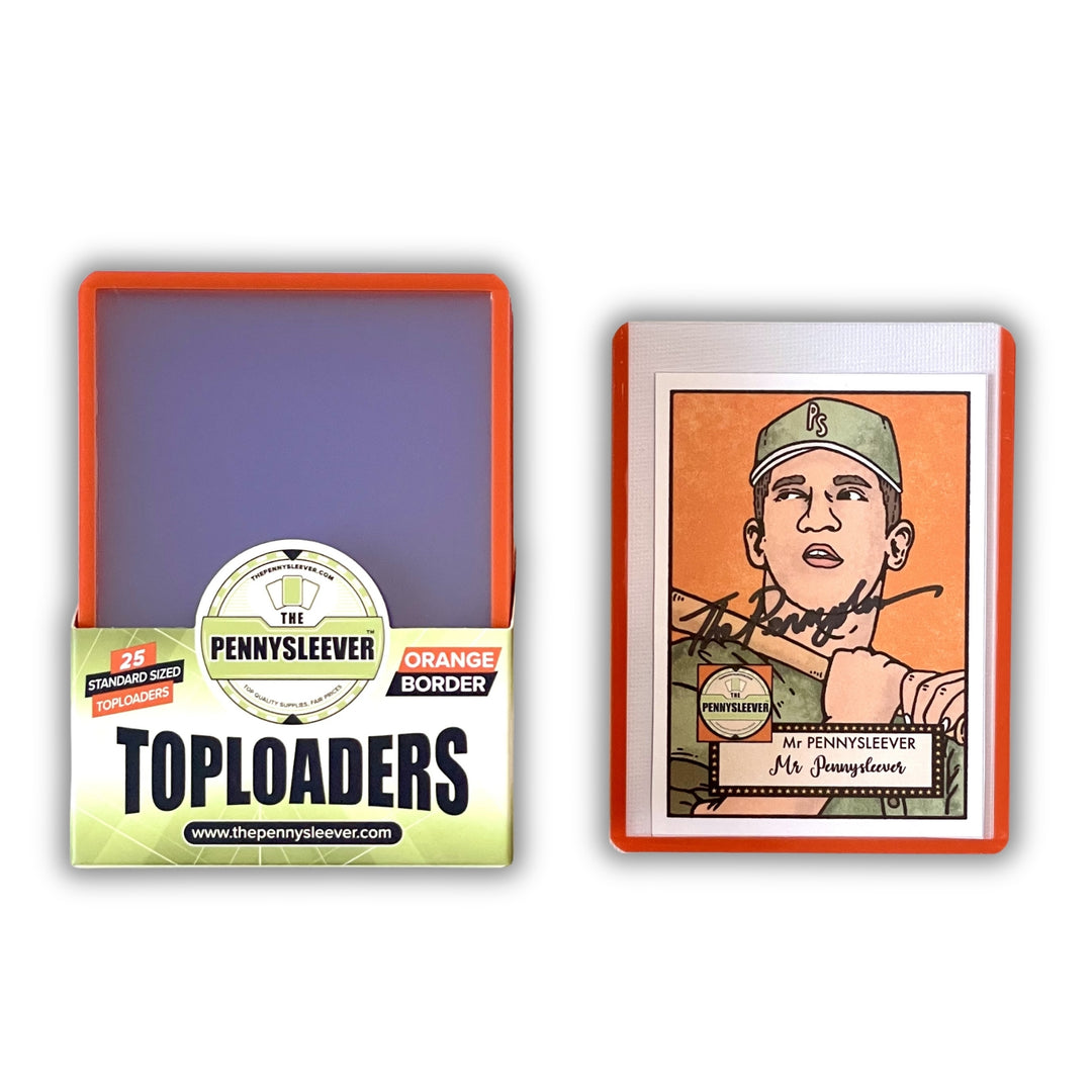 The Pennysleever orange 35 pt colored toploader
