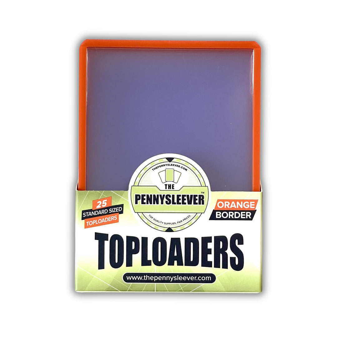 Pack of The Pennysleever Orange Toploaders