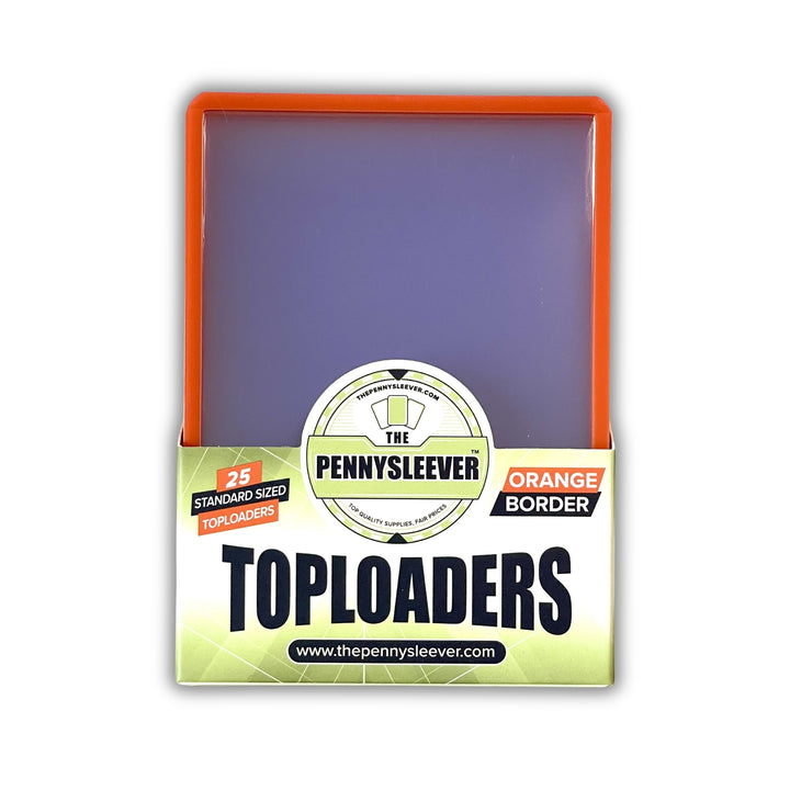 Pack of The Pennysleever Orange Toploaders