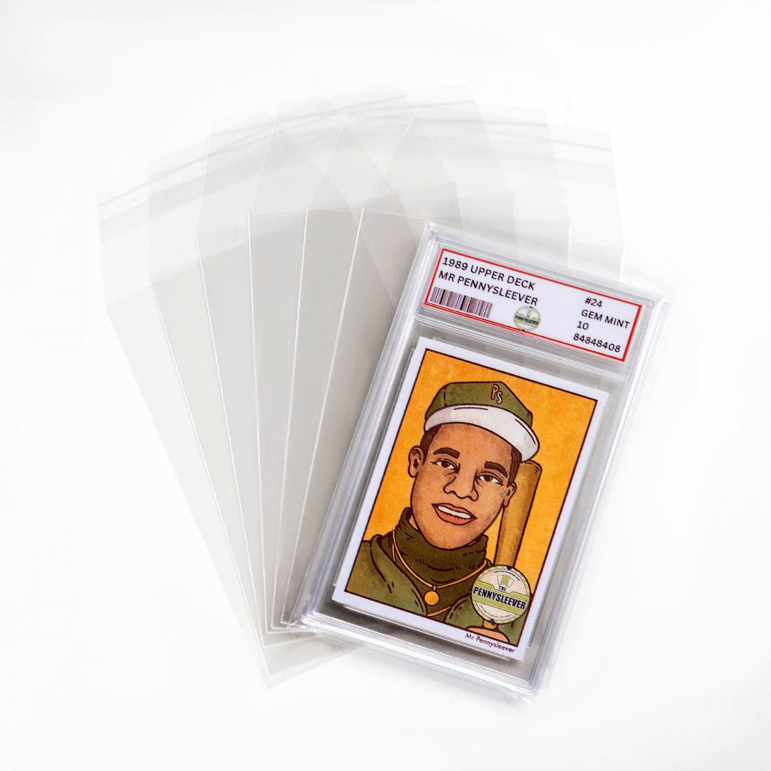 PSA Graded Card Sleeves | The Pennysleever 1 unit (100 sleeves) PSA Graded Card Sleeves | The Pennysleever 1 unit (100 sleeves)