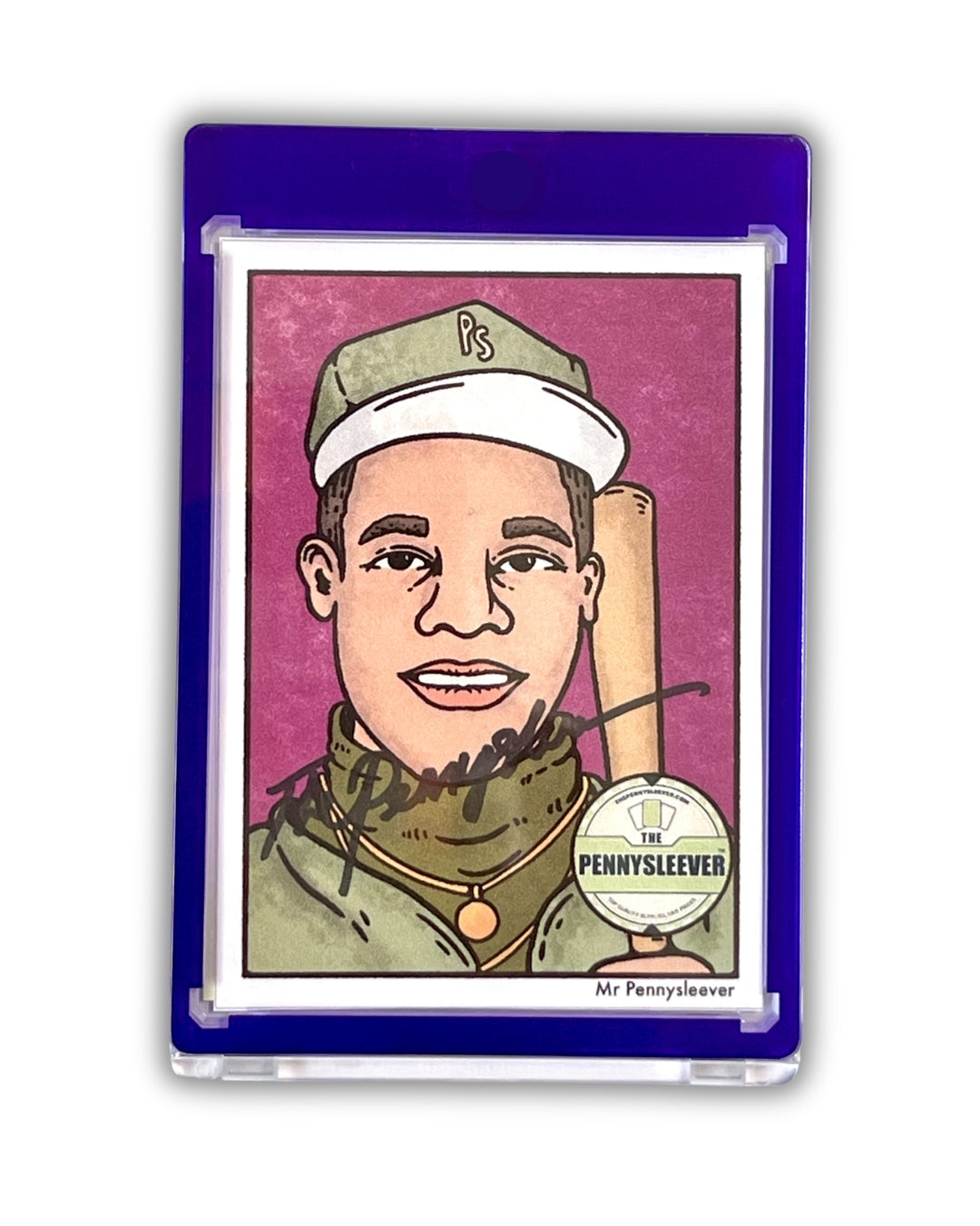 The Pennysleever Color Frame purple 35 pt Magnetic card holder
