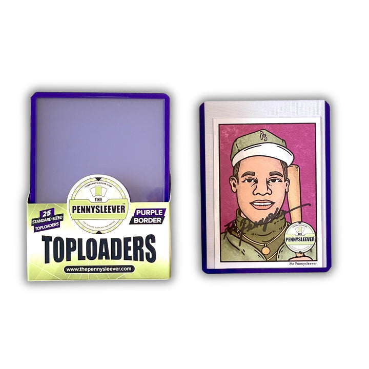 The Pennysleever purple 35 pt colored toploader