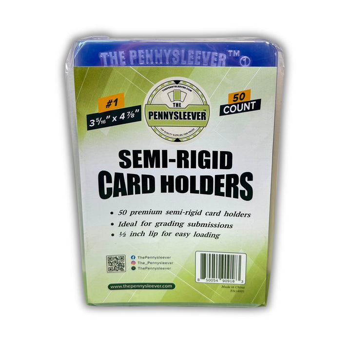 Pack of The Pennysleever semi-rigid card holders 