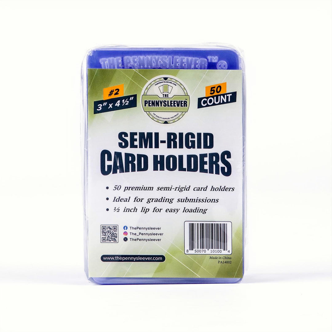 The Pennysleever popular Semi-Rigid Card Holders (50 count) Single (1 unit) The Pennysleever popular Semi-Rigid Card Holders (50 count) Single (1 unit)