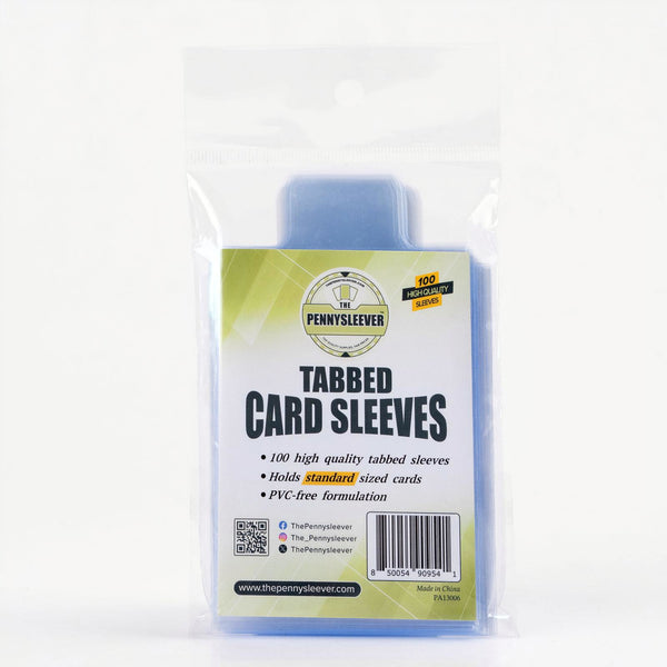 card sleeves with pull tabs Tabbed Card Sleeves (100 count) – The Pennysleever