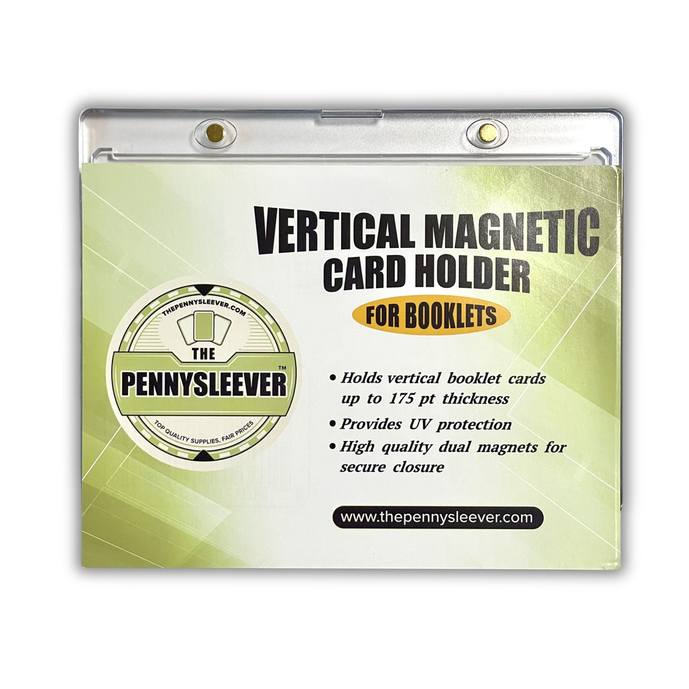 The Pennysleever dual magnets vertical magnetic card holder for booklets