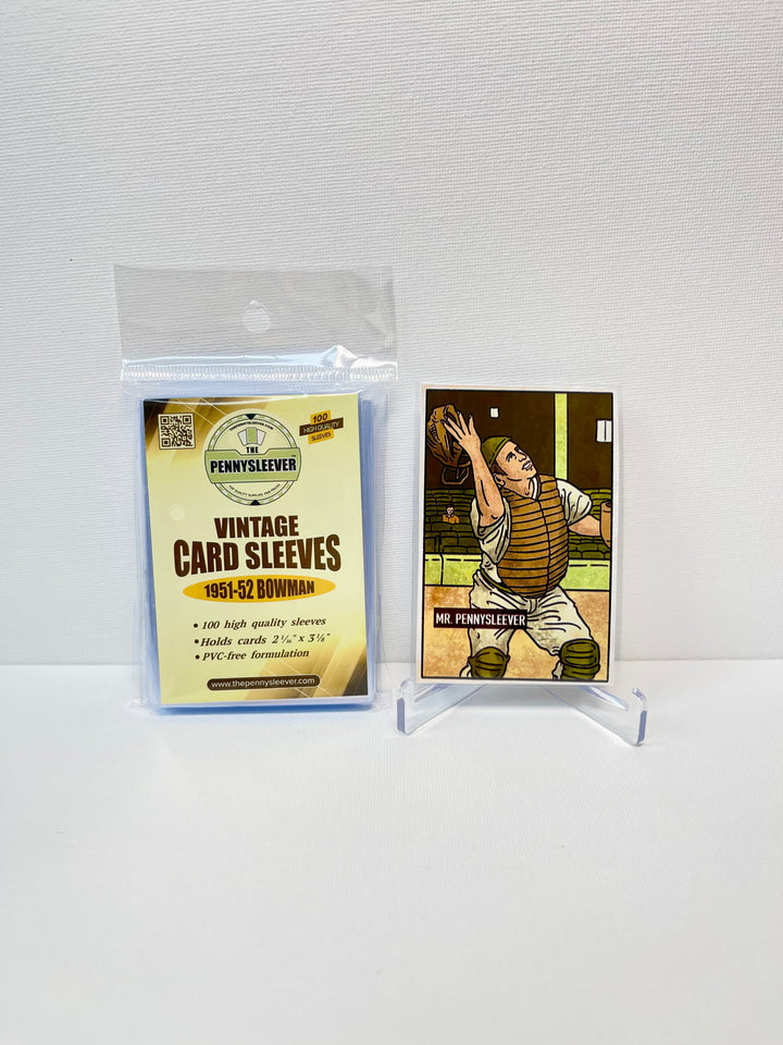 Vintage Card Sleeves 1951-52 Bowman (100 count)