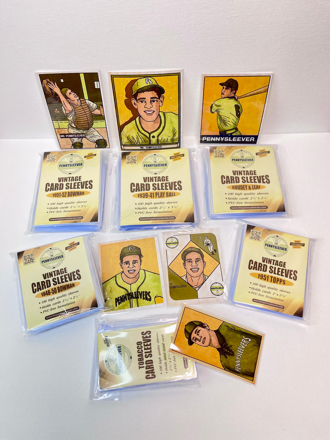 Vintage Card Sleeves Play Ball (100 count) Vintage Card Sleeves Play Ball (100 count)