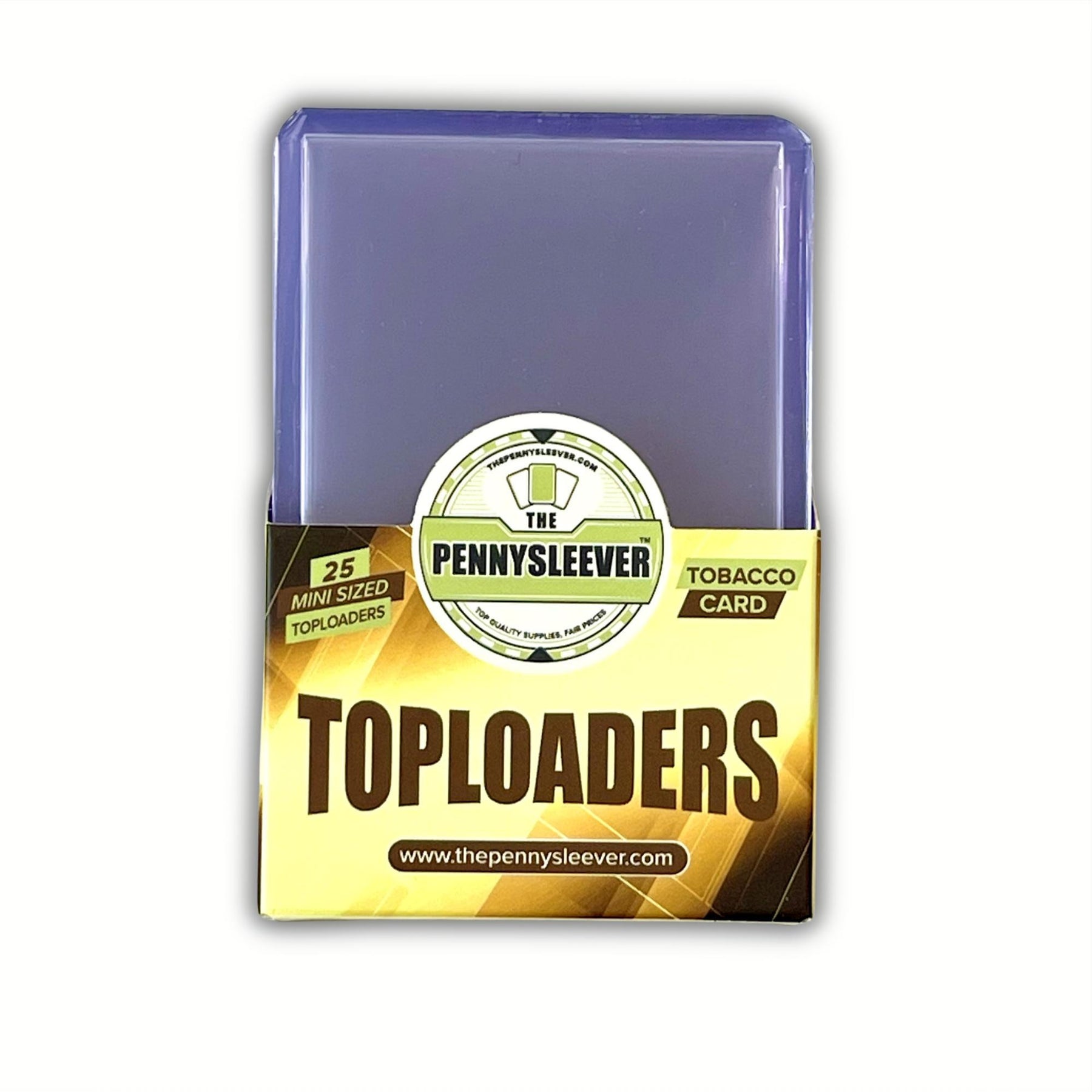 tobacco card sleeves Tobacco-sized Toploader (25 count) – The Pennysleever
