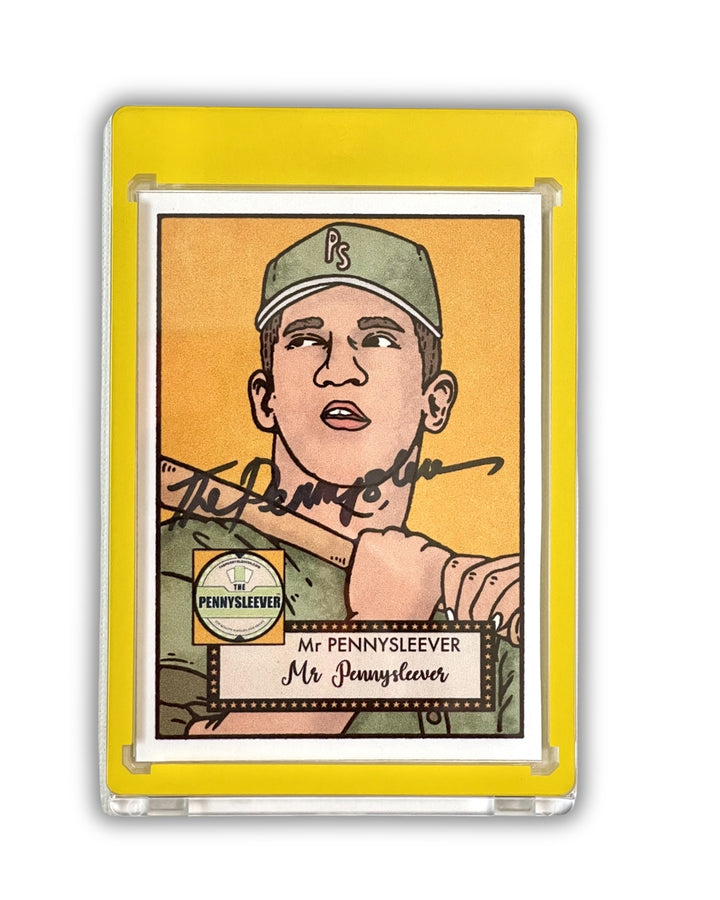 The Pennysleever Color Frame yellow 35 pt Magnetic card holder