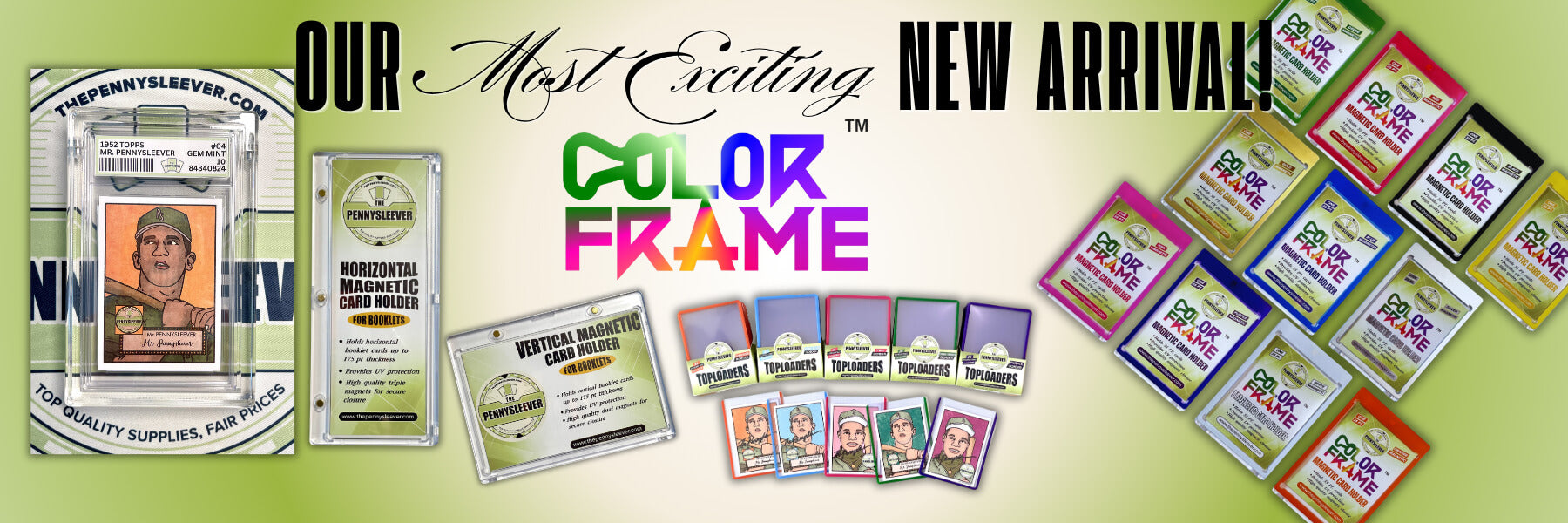 Color Frame magnetic card holders and new arrivals from The Pennysleever