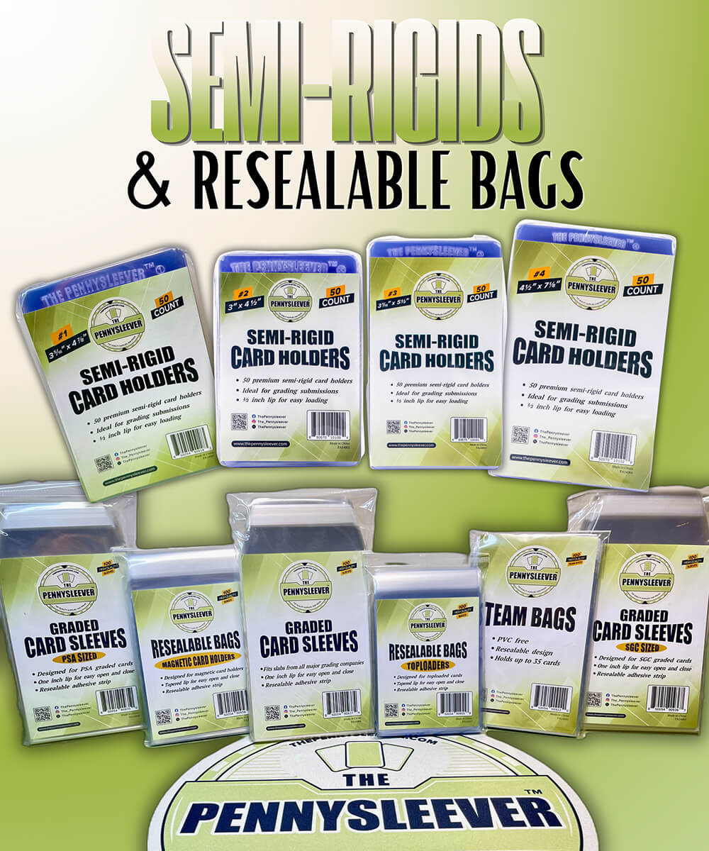 Semi-rigid card holders and resealable bags from The Pennysleever